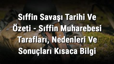 Sıffin Muharebesi .